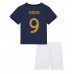 Frankrike Olivier Giroud #9 Hjemmedraktsett Barn VM 2022 Korte ermer (+ Korte bukser)